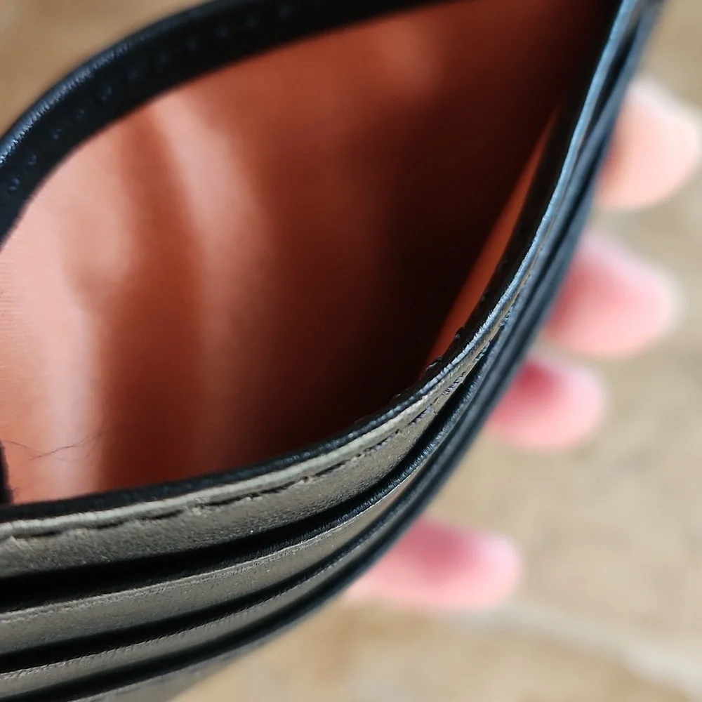 Marc New York Brown Leather Card Holder